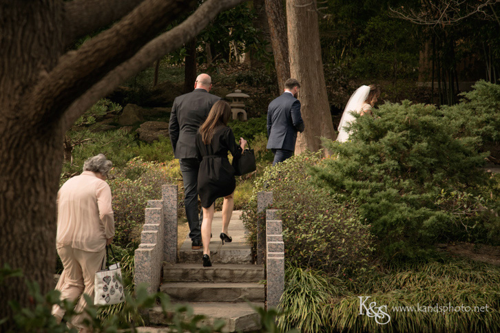 wedding at fort worth japanese garden